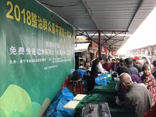 食用農(nóng)產(chǎn)品免費快速檢測服務(wù)之 走進(jìn)川中大市場 活動舉行